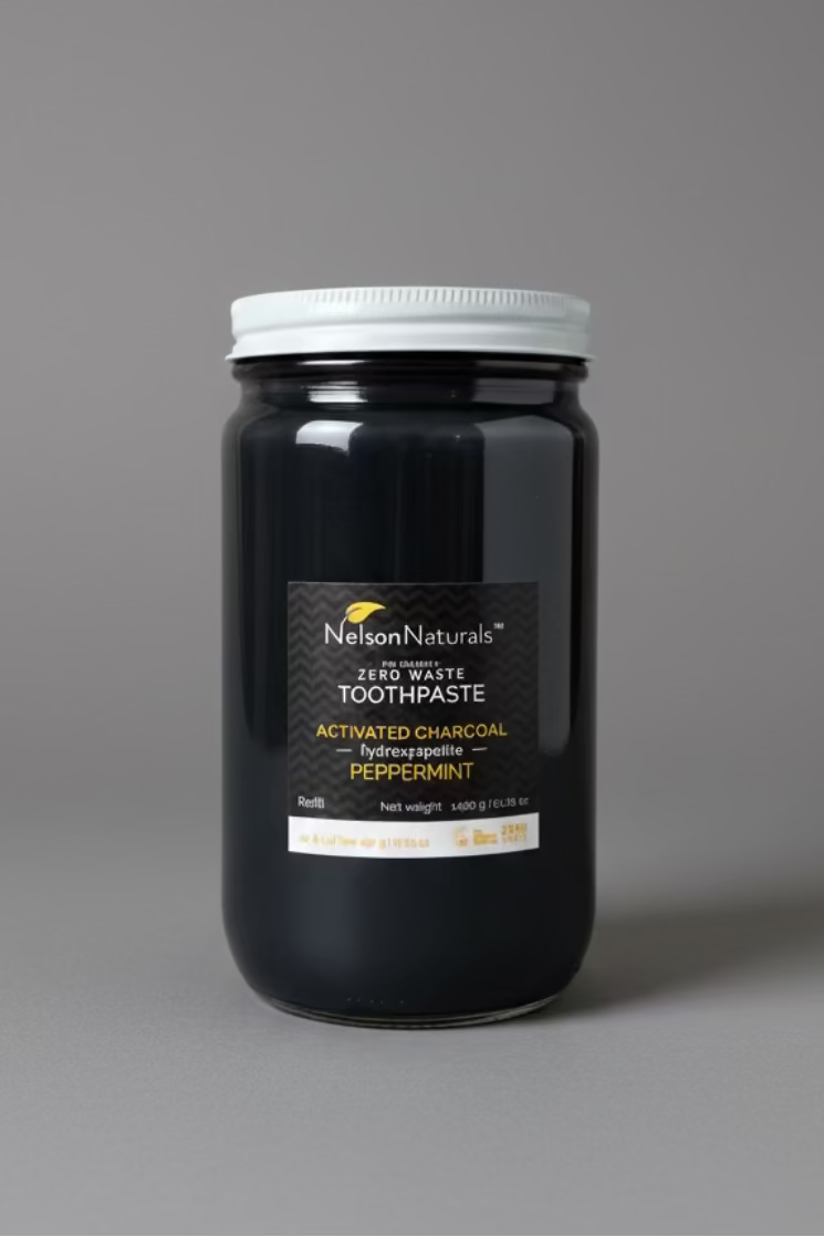 *NEW JARS* Activated Charcoal with Hydroxyapatite 1450 g - Wholesale - nelsonnaturals remineralizing toothpaste