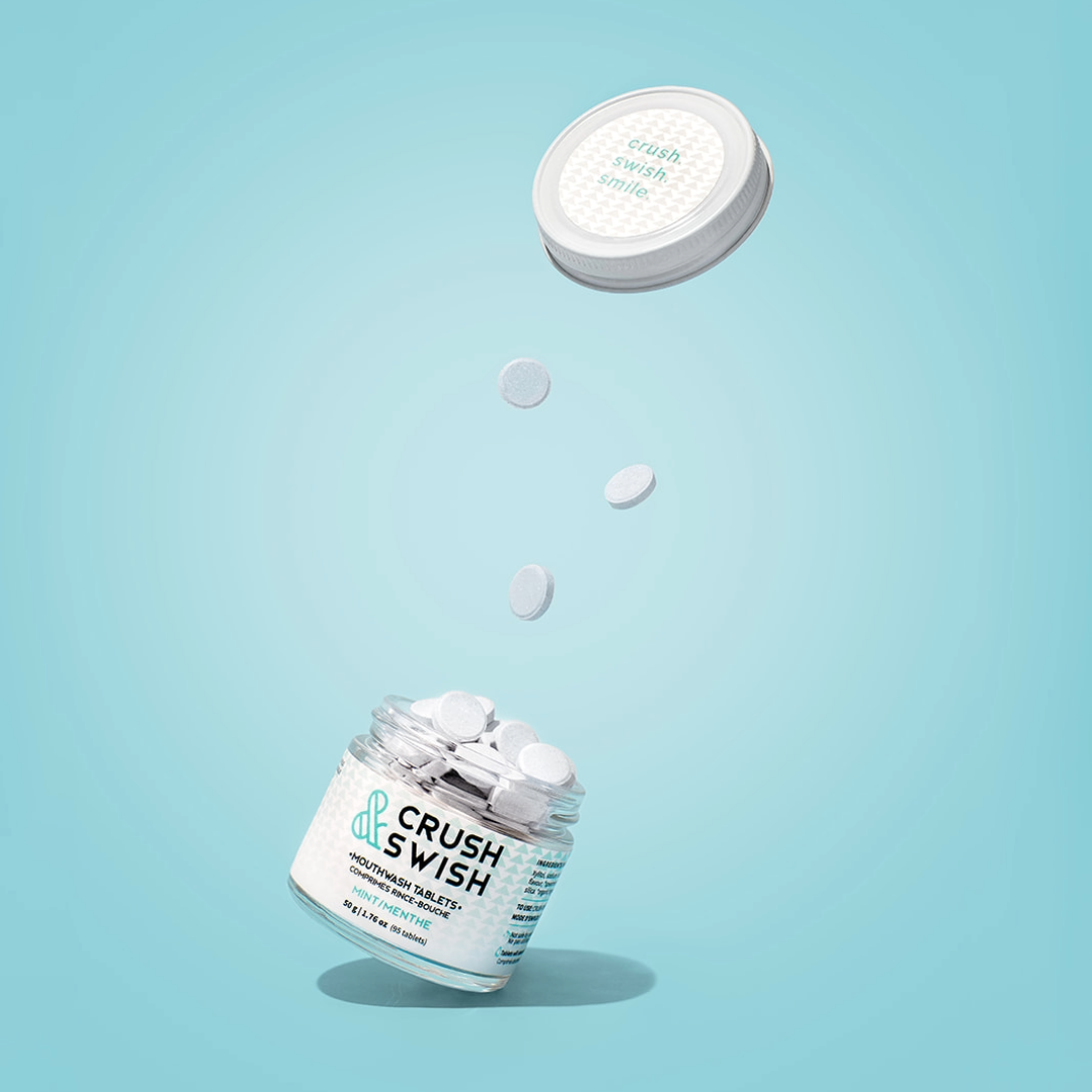 Crush & Swish MINT Mouthwash Tablets