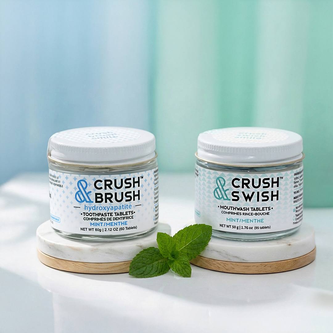 Toothpaste and Mouthwash Tablet Duo