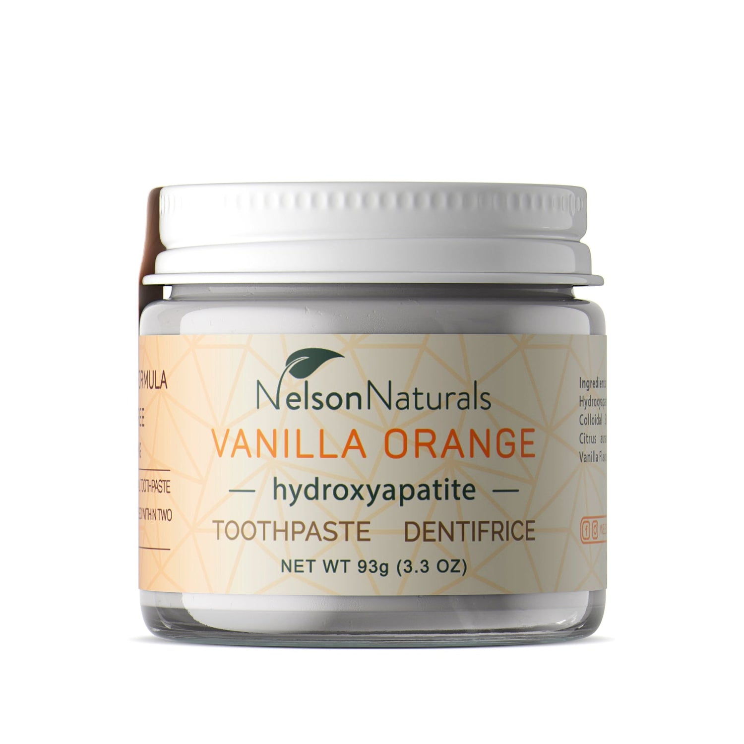 Vanilla Orange hydroxyapatite toothpaste