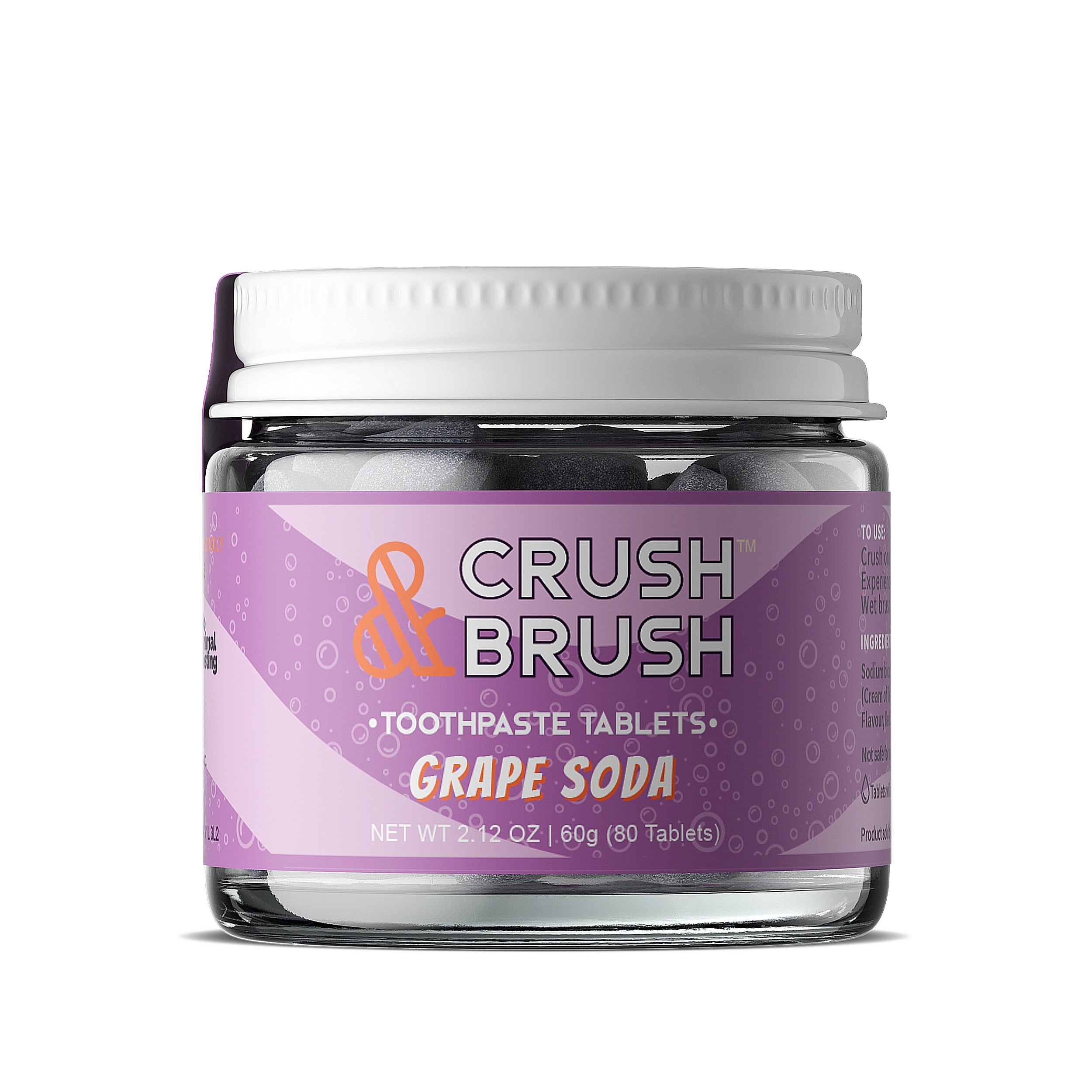 Crush & Brush GRAPE SODA 60g - WHOLESALE Toothpaste - nelsonnaturals remineralizing toothpaste
