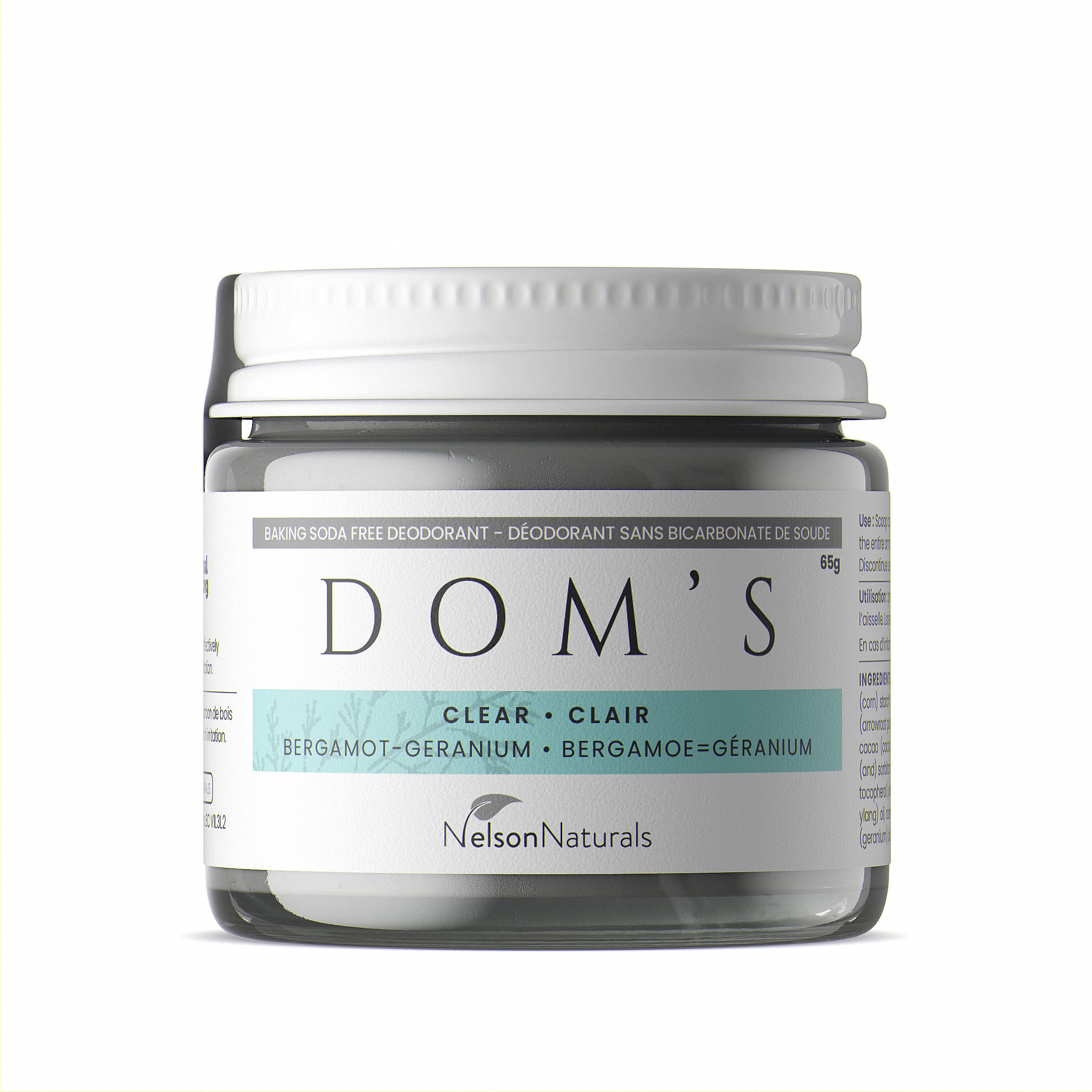 Dom's Deodorant - Clear (baking soda free)