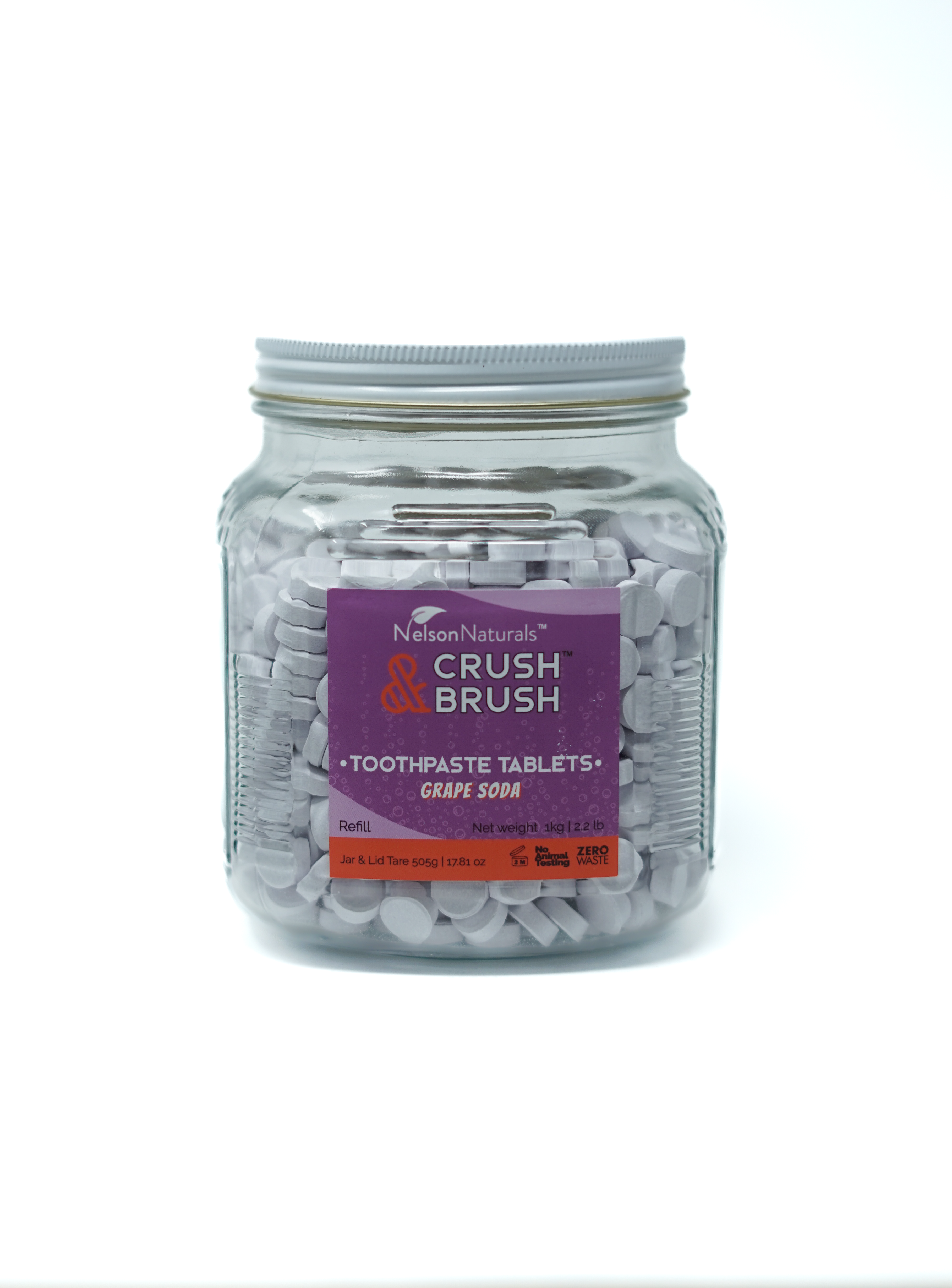 Crush & Brush Grape Soda 1kg BULK WHOLESALE Toothpaste - nelsonnaturals remineralizing toothpaste