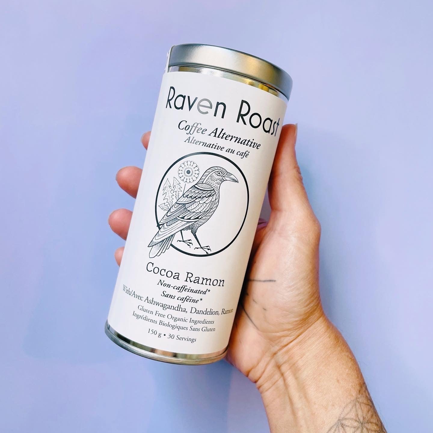 Raven Roast Cocoa Ramon (non-caffeinated) 150g Coffee Alternative - nelsonnaturals remineralizing toothpaste