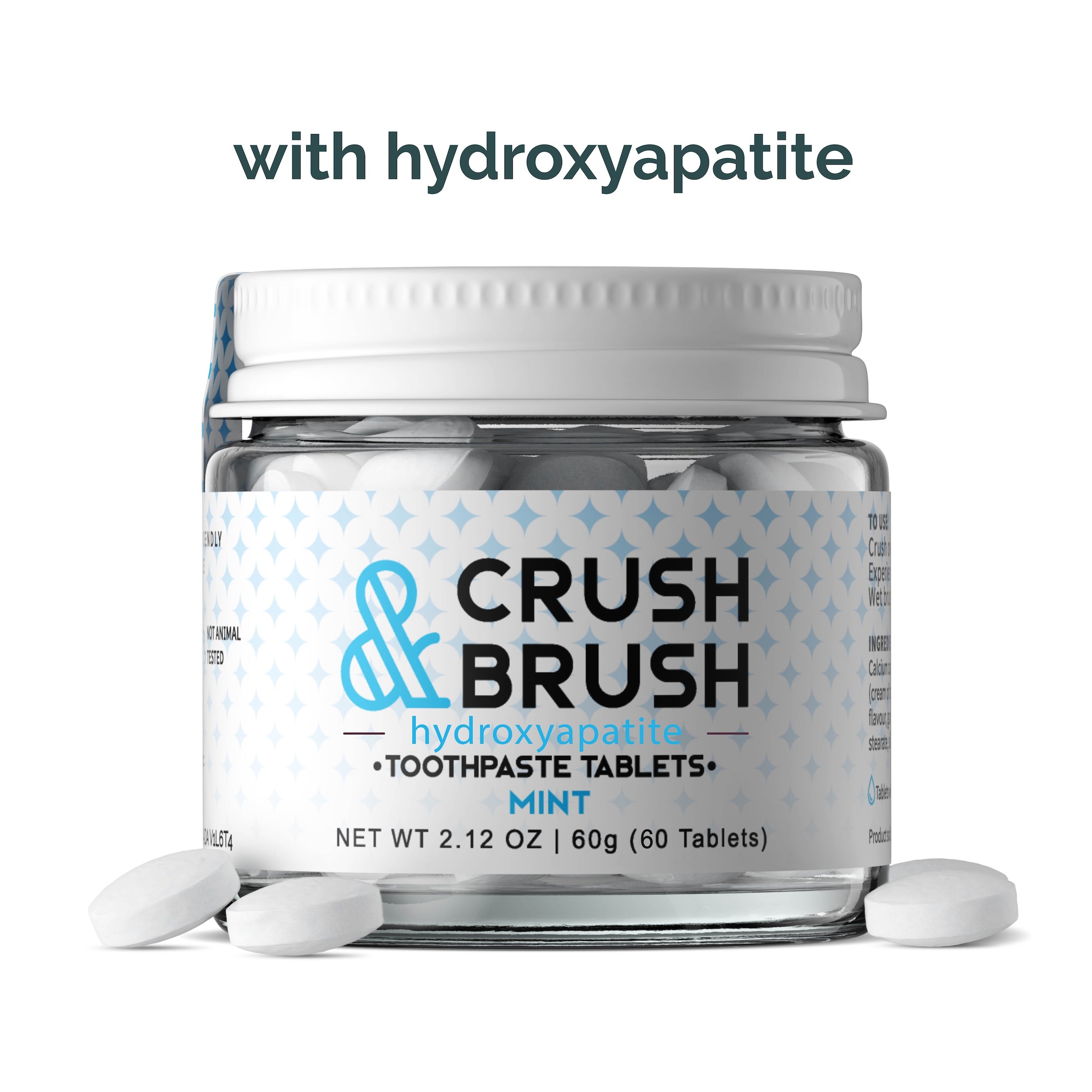 Crush & Brush w/hydroxyapatite- MINT  - nelsonnaturals remineralizing toothpaste