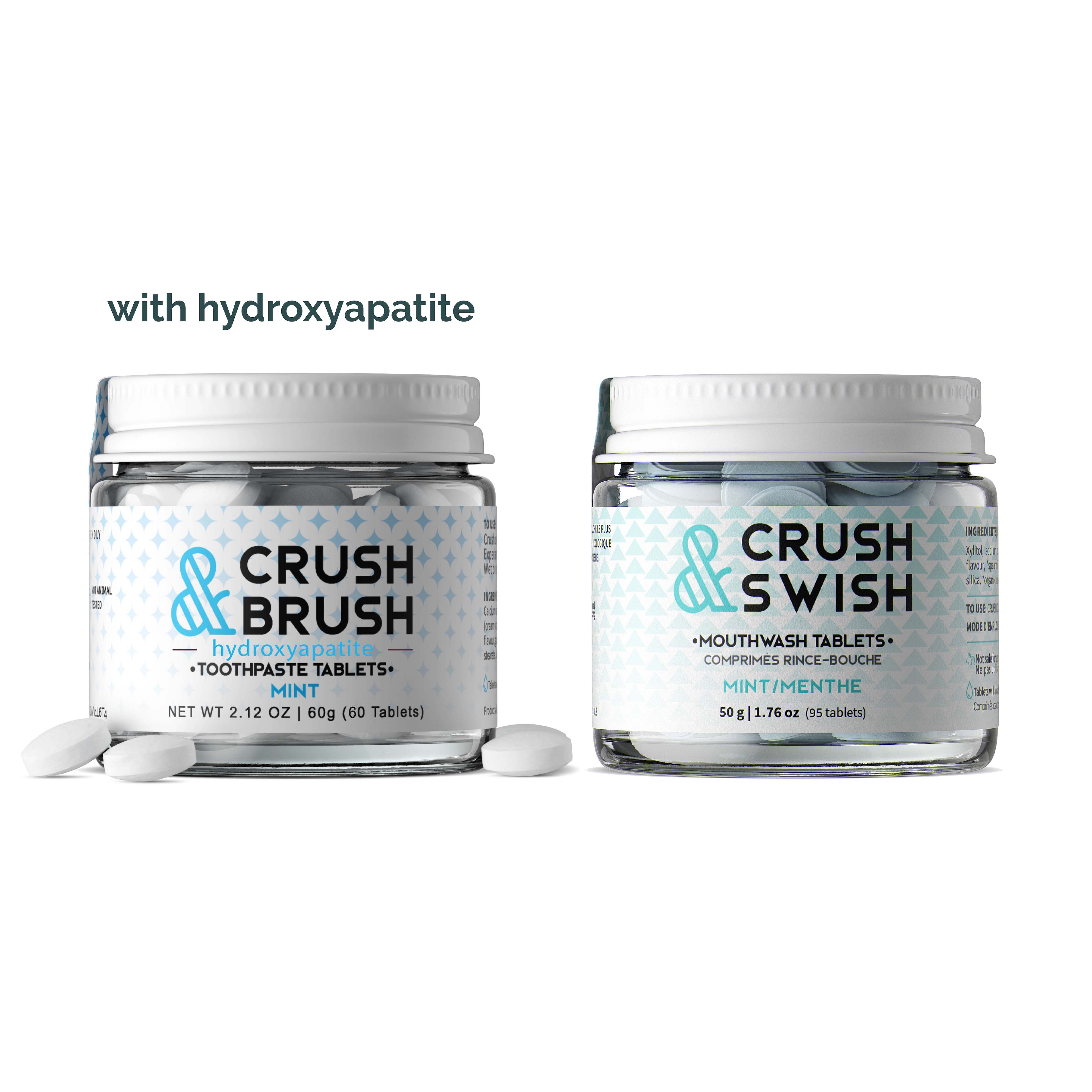 Toothpaste and Mouthwash Tablet Duo  - nelsonnaturals remineralizing toothpaste