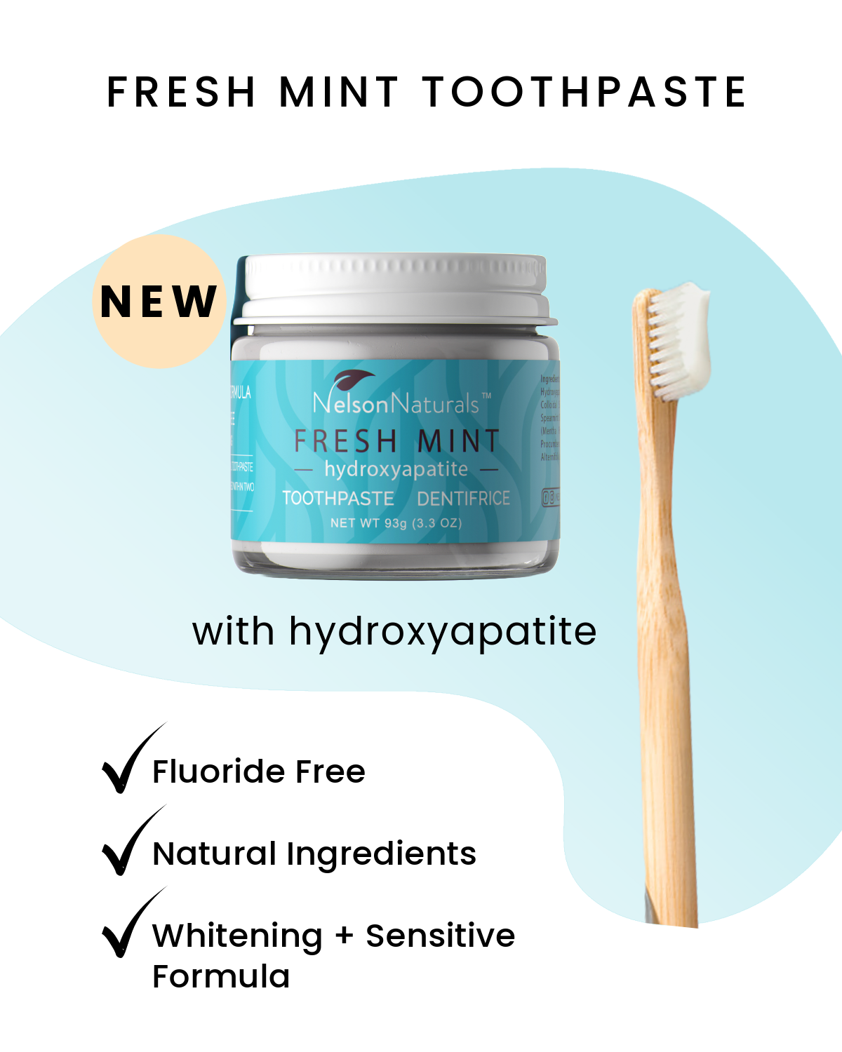 Fresh Mint hydroxyapatite toothpaste