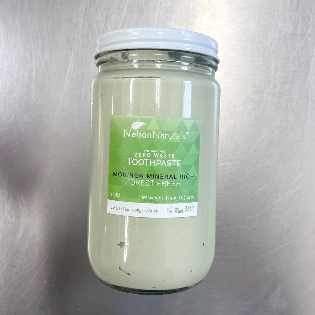 Bulk zero waste toothpaste with Moringa