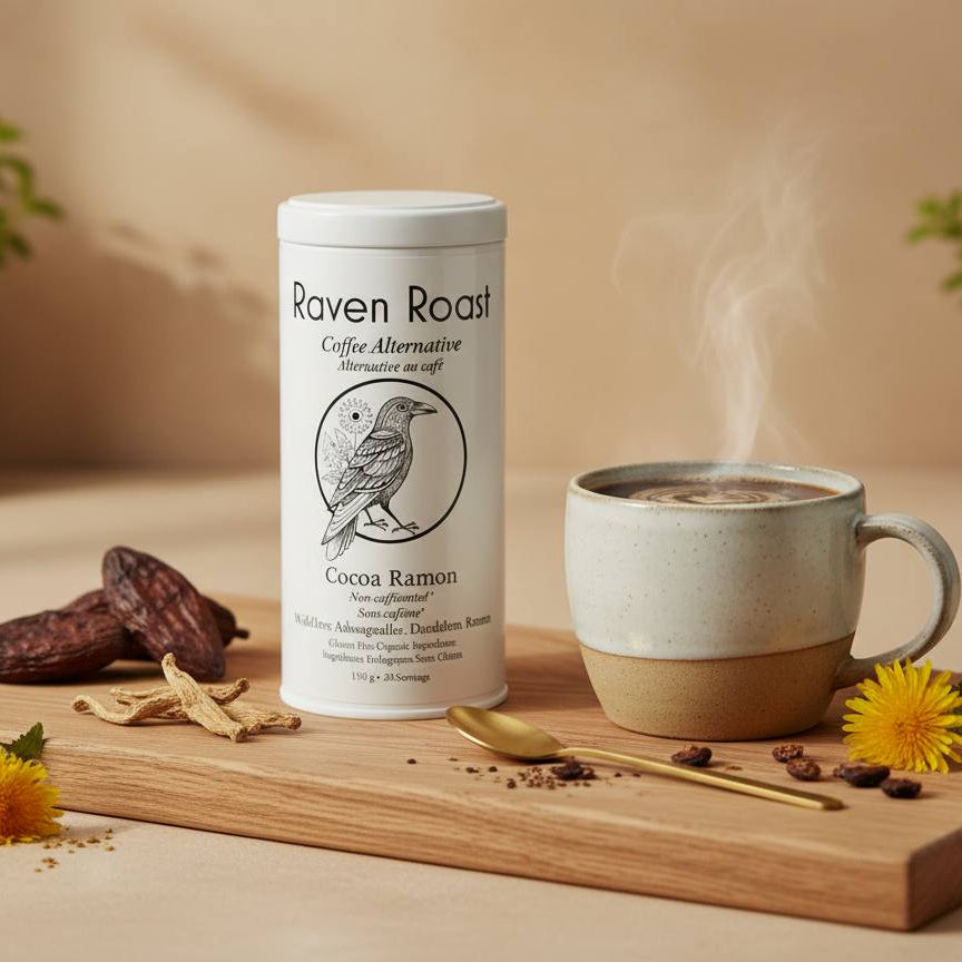 Raven Roast Cocoa Ramon (non-caffeinated) 150g - WHOLESALE Coffee Alternative - nelsonnaturals remineralizing toothpaste