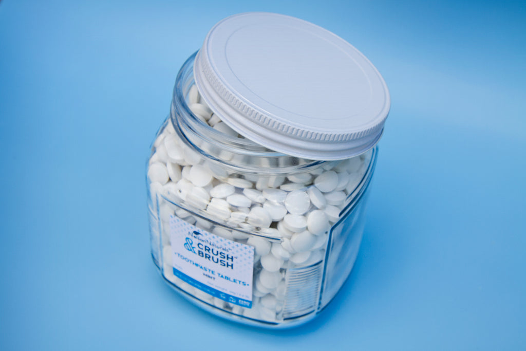 Crush & Brush MINT Tablets 1KG BULK WHOLESALE - [click for more info]  - nelsonnaturals remineralizing toothpaste