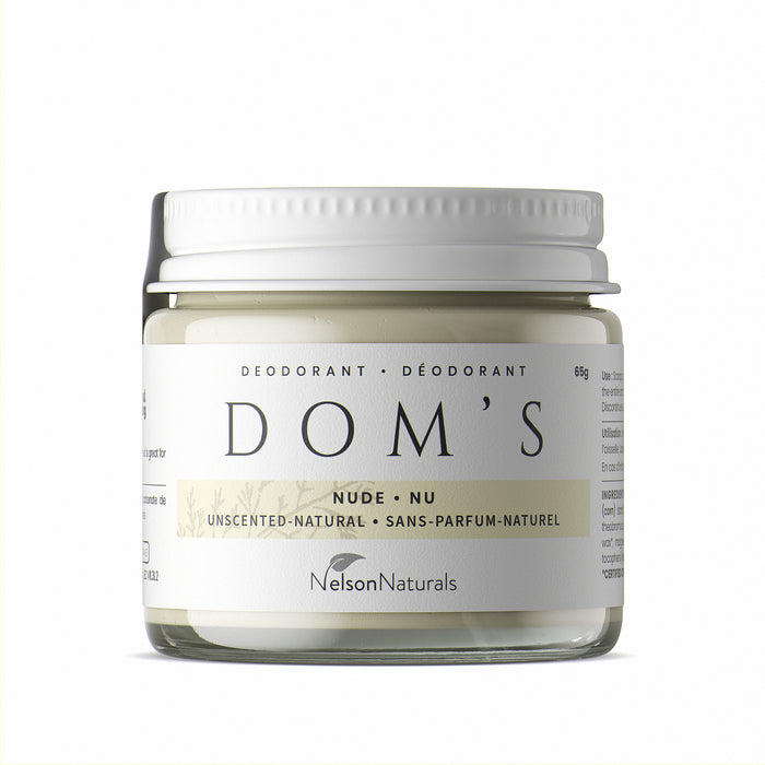 Dom's Deodorant - Nude 65g Deodorant - nelsonnaturals remineralizing toothpaste
