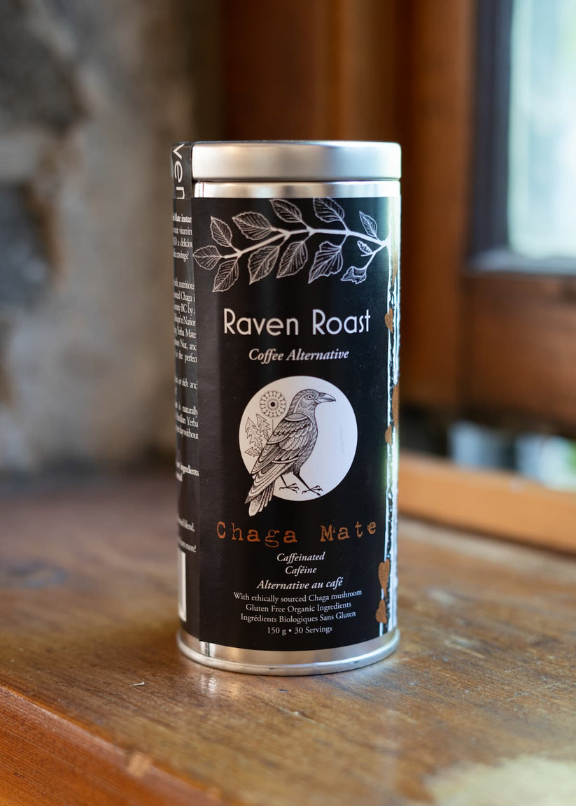 Raven Roast Chaga Mate (caffeinated) 150g Coffee Alternative - nelsonnaturals remineralizing toothpaste