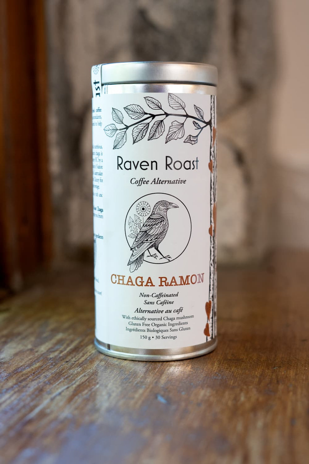 Raven Roast Chaga Ramon (non-caffeinated) 150g Coffee Alternative - nelsonnaturals remineralizing toothpaste
